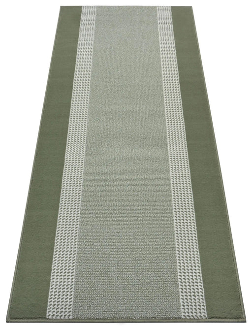 RugsDirect Online Modern Basic 105487 Band Green Rug - Woven Rugs