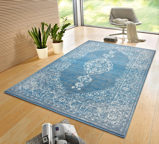 RugsDirect Online Modern Gloria 105516 Meridional Sky Blue Rug - Woven Rugs