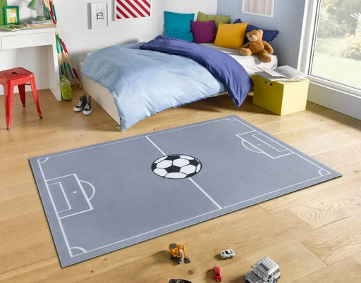 RugsDirect Online Kids 120cm x 170cm Rectangle Adventures Hanse Home 105527 Estadio Grey Rug 4260770249290 - Woven Rugs