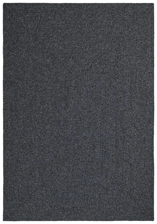 RugsDirect Online Plain/Nearly Plain Braided 105550 Trenzado Dark Grey Rug - Woven Rugs