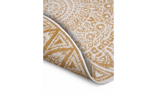 RugsDirect Online Modern 240cm x 240cm Circle Nora 105792 Ochre Indoor / Outdoor 4262377777886 - Woven Rugs