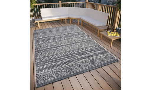 RugsDirect Online Modern Clyde 105906 Grey Beige Indoor / Outdoor - Woven Rugs