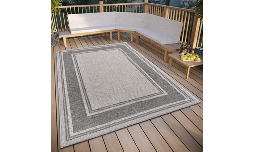 RugsDirect Online Modern Clyde 105910 Beige Grey Indoor / Outdoor - Woven Rugs