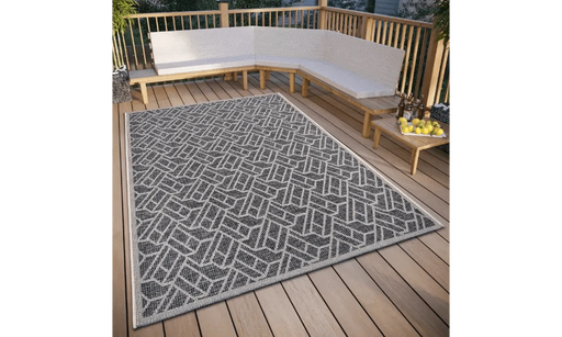 RugsDirect Online Modern Clyde 105912 Grey Beige Indoor / Outdoor - Woven Rugs