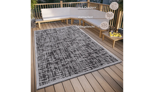 RugsDirect Online Modern Clyde 105914 Grey Beige Indoor / Outdoor - Woven Rugs