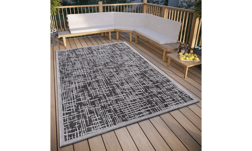 RugsDirect Online Modern Clyde 105914 Grey Beige Indoor / Outdoor - Woven Rugs