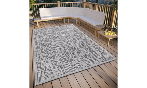 RugsDirect Online Modern Clyde 105915 Beige Grey Indoor / Outdoor - Woven Rugs
