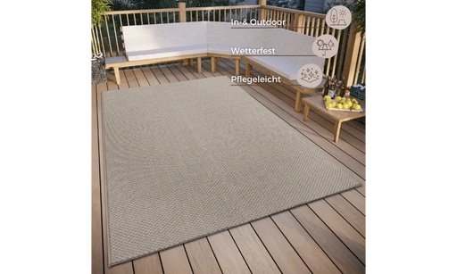 RugsDirect Online Modern Clyde 105916 Beige Indoor / Outdoor - Woven Rugs