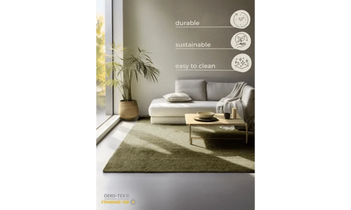 RugsDirect Online Modern Bouclé 105977 Jungle Green - Woven Rugs