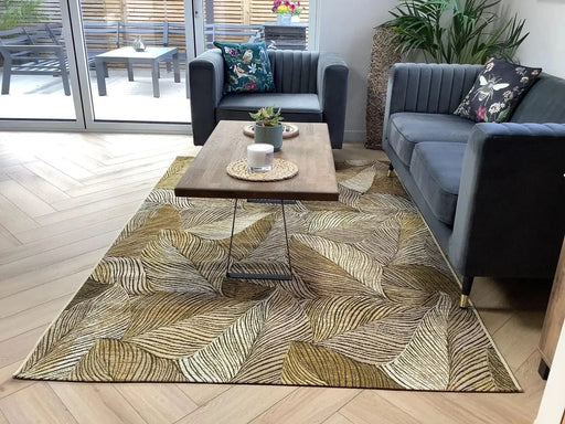 RugsDirect Online Traditional Kollektion 1767 106059 Gold Black Rug - Woven Rugs