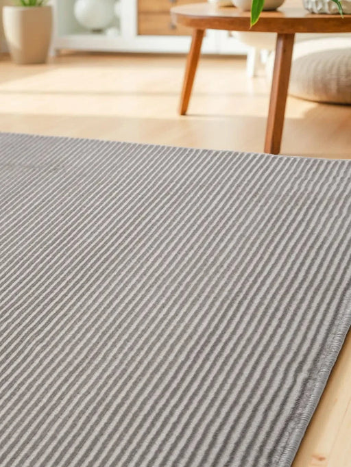 RugsDirect Online Plain Perles 106186 Cream Grey - Woven Rugs