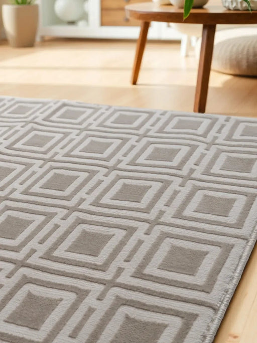 RugsDirect Online Plain Perles 106191 Cream - Woven Rugs