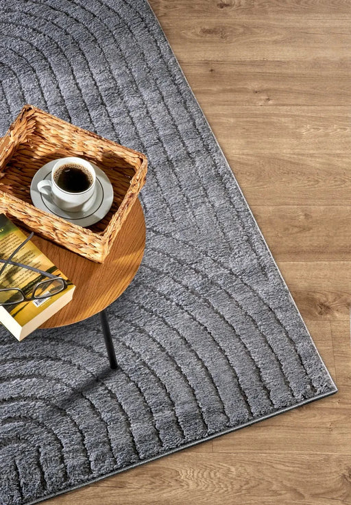 RugsDirect Online Plain New York Hans 106206 Anthracite - Woven Rugs