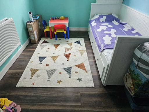 RugsDirect Online Modern Adventures 106211 Cream Multicolour - Woven Rugs