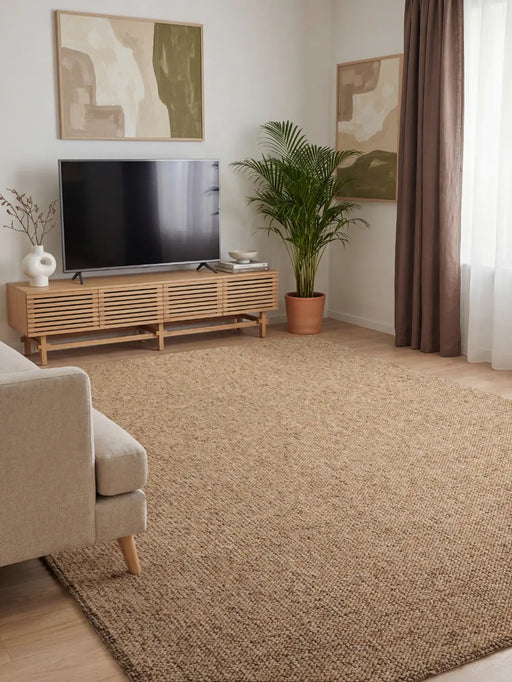 RugsDirect Online Plain Rocco 106227 Caramel Washable - Woven Rugs