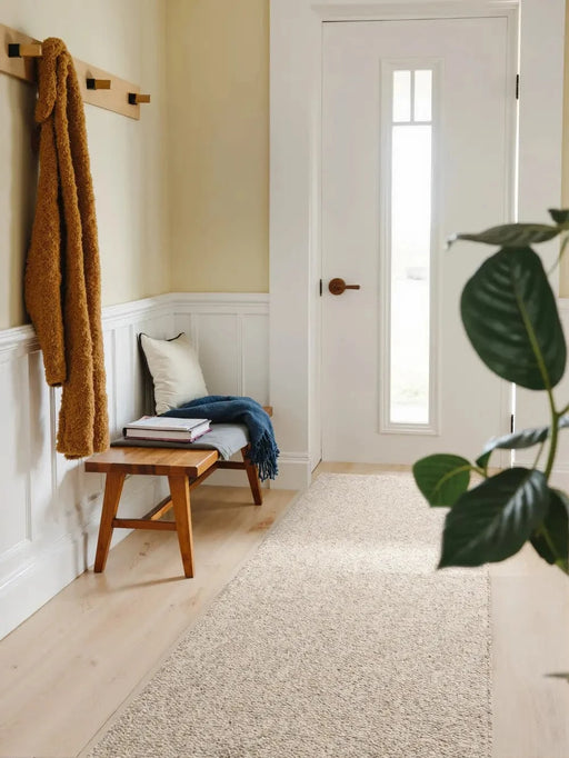 RugsDirect Online Plain Rocco 106230 Cream Multicolor - Woven Rugs