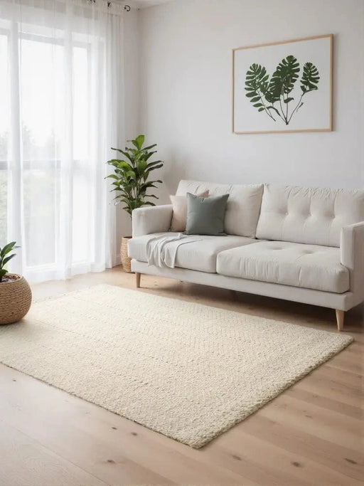 RugsDirect Online Scandi Majoli Natural White 106238 - Woven Rugs