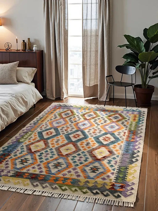 RugsDirect Online Scandi Kamal Cream Multicolor 106242 - Woven Rugs