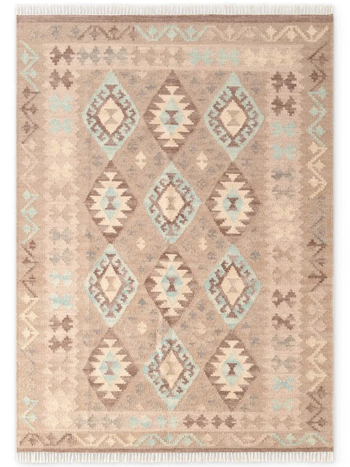 RugsDirect Online Scandi Kamal Beige Light Blue 106243 - Woven Rugs