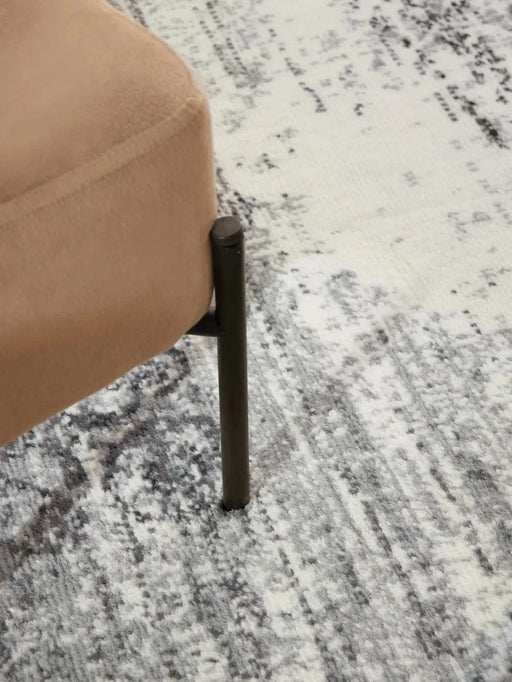 RugsDirect Online Plain Gloria 106254 Cream Grey - Woven Rugs