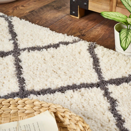 Origins Rugs Artisan Diamond White/Grey - Woven Rugs