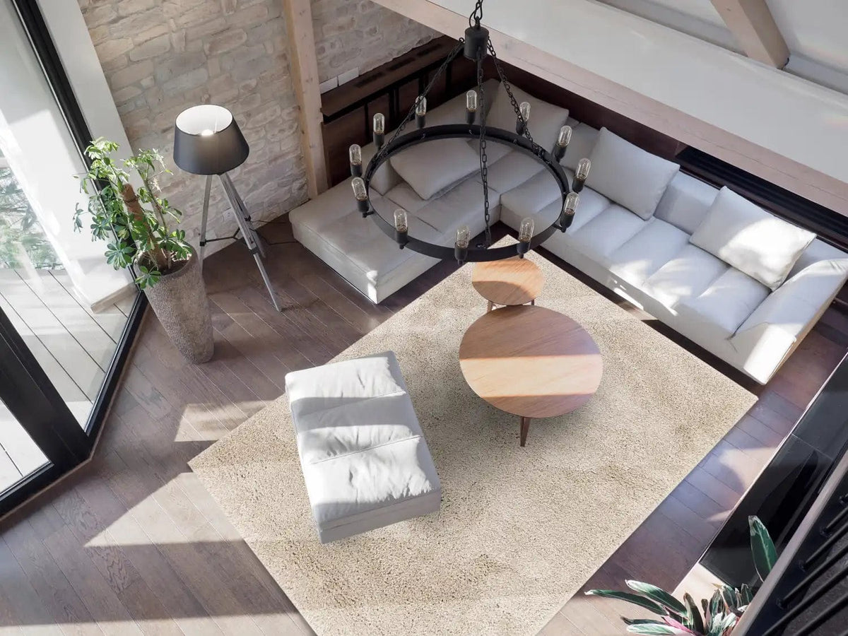 ritchie beige rug — Woven Rugs