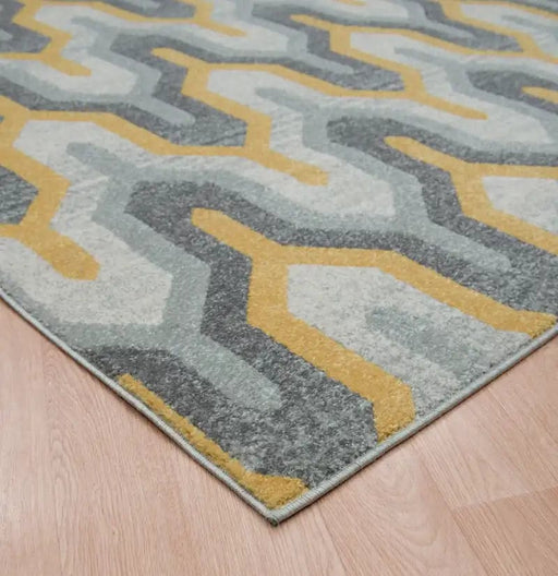 Asiatic Rugs Nova NV14 Geo Yellow - Woven Rugs