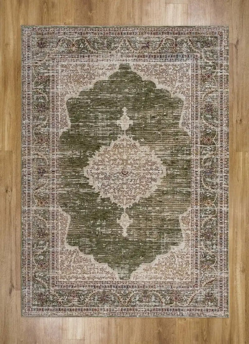 Mastercraft Rugs Alhambra 6594B Ivory Green - Woven Rugs