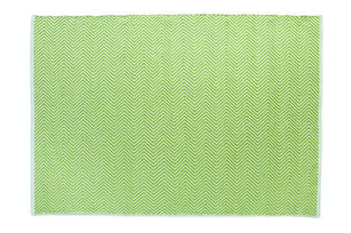 Hug Rug Woven Herringbone Rug Green 2