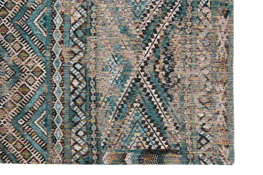 Louis De Poortere Rugs Antique Kilim 9110 Zemmuri Blue Rugs - Woven Rugs