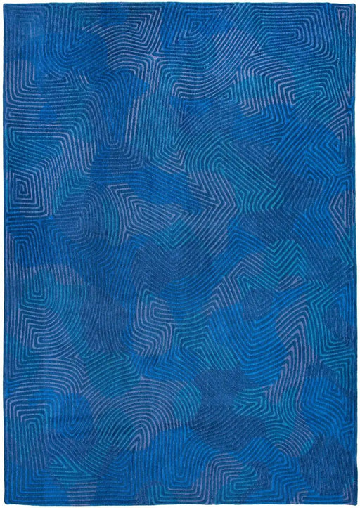 Louis De Poortere Rugs Meditation Coral 9225 Blue Lagoon - Woven Rugs