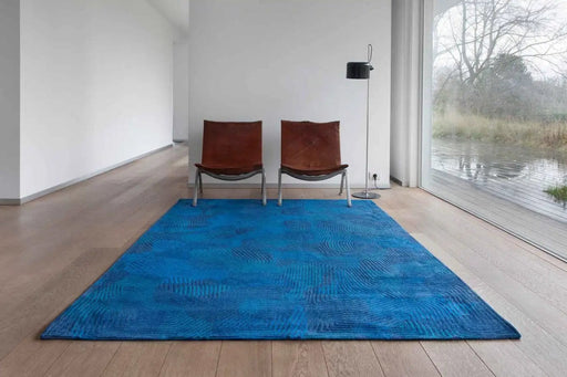 Louis De Poortere Rugs Meditation Coral 9225 Blue Lagoon - Woven Rugs