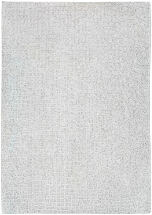 Louis De Poortere Rugs Structures Trammel 9246 Willow White Rugs - Woven Rugs