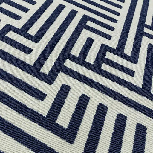 Asiatic Rugs Antibes AN04 Blue White Linear - Woven Rugs