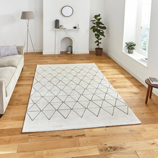 Think Rugs Rugs Rectangle / 120 x 170cm Aurora 54238 Light Beige Rug 5056331402292 - Woven Rugs