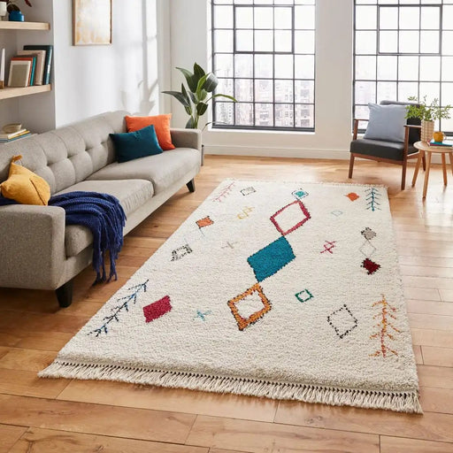 Think Rugs Rugs Boho A859 Multi - Woven Rugs