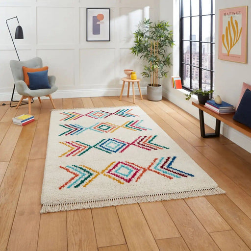 Think Rugs Rugs Boho C444 Multi - Woven Rugs