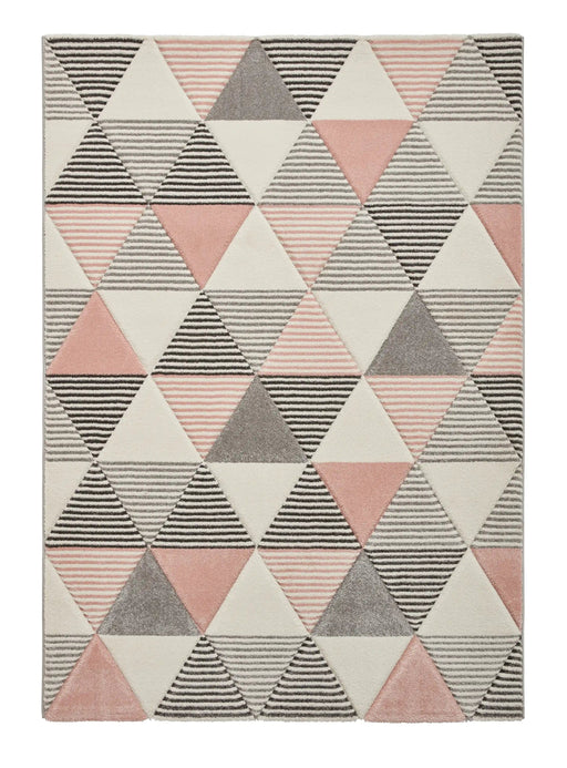 Think Rugs Rugs Brooklyn BRK15 Grey Rose - Woven Rugs