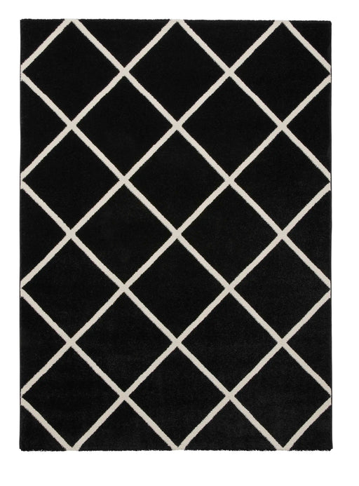 Think Rugs Rugs Brooklyn BRK35 Black White - Woven Rugs