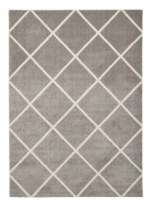 Think Rugs Rugs Brooklyn BRK35 Grey Cream - Woven Rugs