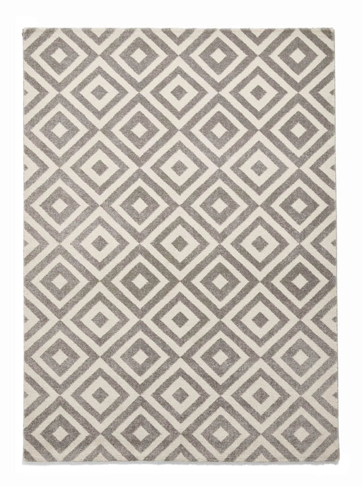 Think Rugs Rugs Brooklyn BRK89 Grey White - Woven Rugs