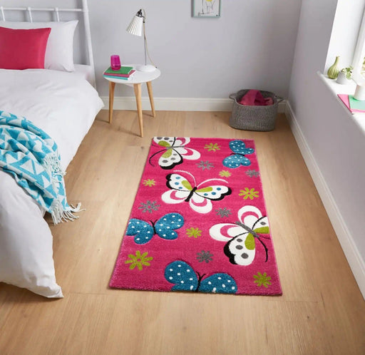 Think Rugs Rugs Brooklyn Kids 772 Pink - Woven Rugs