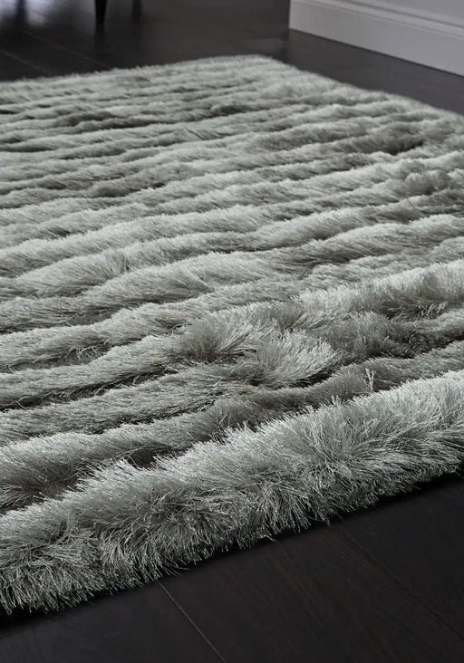 Origins Rugs Carved Glamour Silver - Woven Rugs