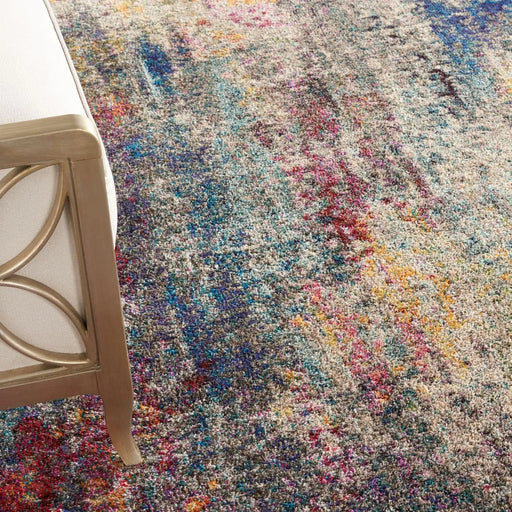 Multi Coloured Polyester Rug Multi-Coloured Rugs — Woven Rugs