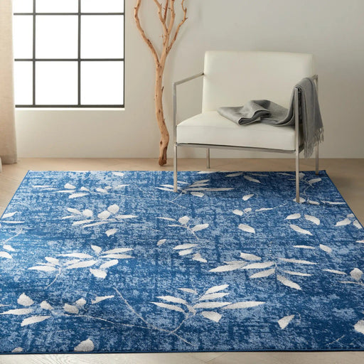 Calvin Klein Home Rugs CK001 River Flow RFV03 Navy Ivory - Woven Rugs