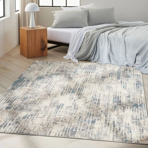 Calvin Klein Home Rugs CK022 Infinity IFN04 Ivory Grey Blue - Woven Rugs