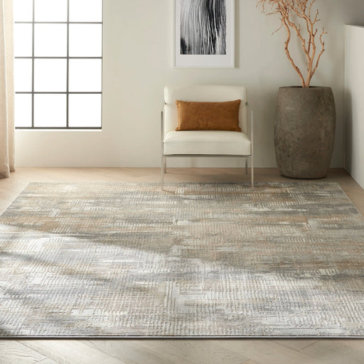 Calvin Klein Home Rugs Runner / 69 x 221cm Rush CK951 Grey Beige Runner 099446756664 - Woven Rugs