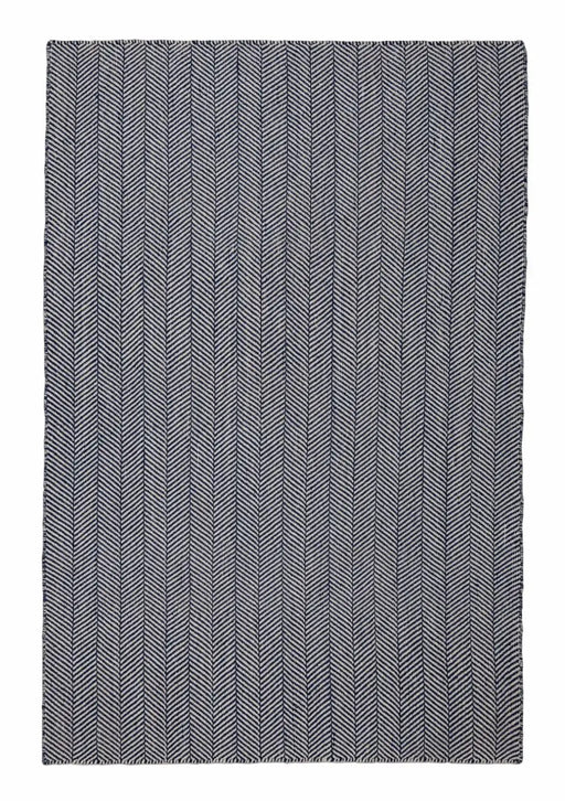 Concept Looms Rugs COTSWOLD NATURAL COTW02 NAVY - Woven Rugs