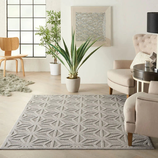 Nourison Rugs Runner / 66 x 229cm Cozumel CZM01 Light Grey Runner 099446199591 - Woven Rugs