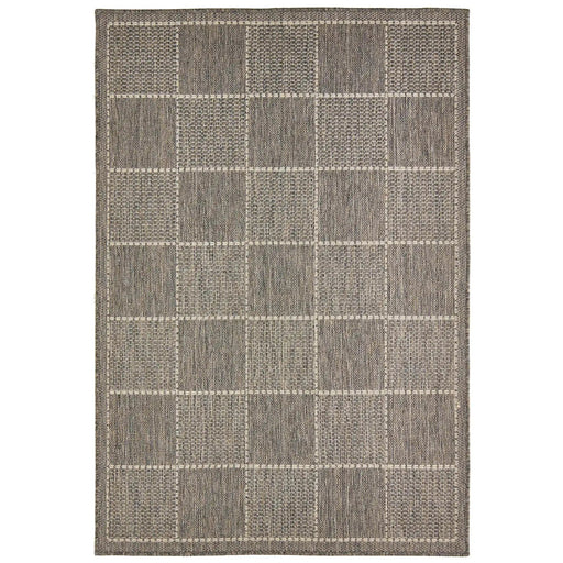 Oriental Weavers Rugs Checked Flatweave Grey - Woven Rugs